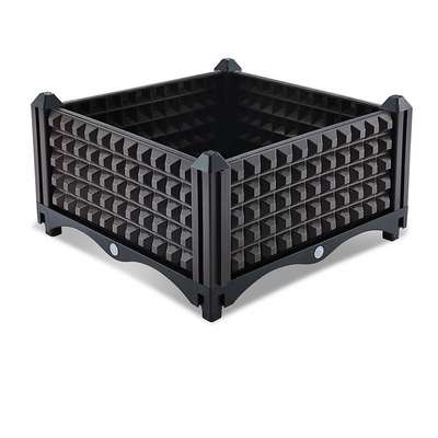 Het plantaardige Groeien Openluchtplastiek Opgeheven Plantersdozen Stapelbare 45*75*90cm