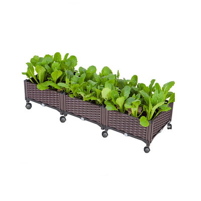 SGS verklaarde Stedelijke Tuin Plastic Planter op het Bewijs van de Wielenbrand Gemakkelijk te assembleren