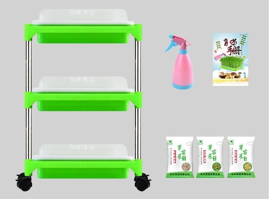 Multilayer Zaailing Biologisch afbreekbaar Tray Stand Microgreen Hydroponic Trays