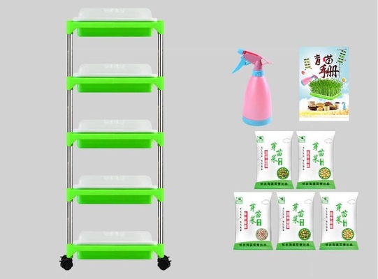 Multilayer Zaailing Biologisch afbreekbaar Tray Stand Microgreen Hydroponic Trays