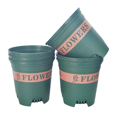 Antirust Groene 1 van het de Potten Plastic Kinderdagverblijf van de Gallon Plastic Bloem Hoge Installatiepotten 13cm