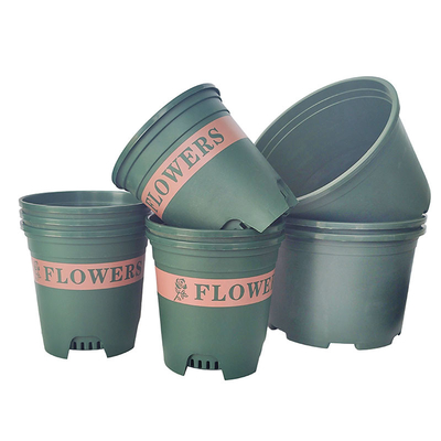 Antirust Groene 1 van het de Potten Plastic Kinderdagverblijf van de Gallon Plastic Bloem Hoge Installatiepotten 13cm