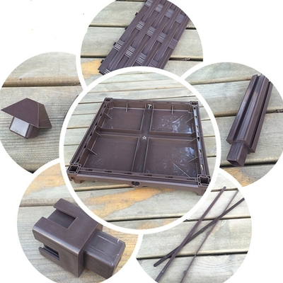 Duurzaam Anti-oxyderend Plastiek Opgeheven Tuinbed Kit For Outdoor Decoration