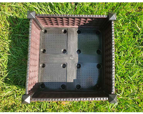 Pp-Hars Openlucht Plastic Planter op Wielen voor het Bewijs van de Groentenbrand