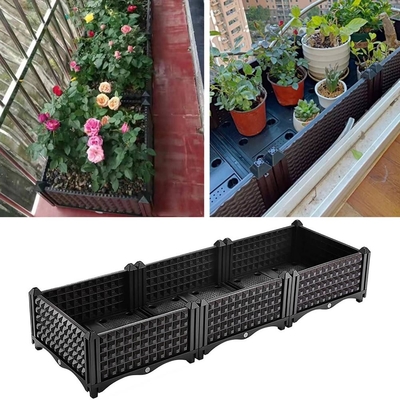 80cm Dozen van de Lengte snakken de Plantaardige Planter op Wielenplastiek de Mottenbewijs van de Plantersdoos