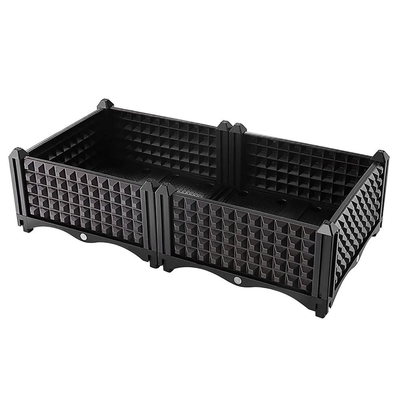 De bloemvruchten kweken Plastic Planter op Wielen Multifunctionele UV Bestand