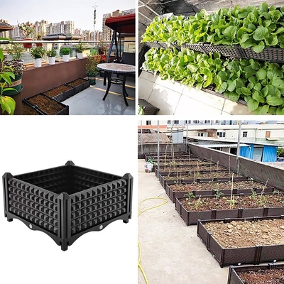 De bloemvruchten kweken Plastic Planter op Wielen Multifunctionele UV Bestand