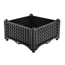 Opgeheven de Plantersdozen Decoratieve Openlucht 40*40*26CM van het rotanontwerp Plastiek