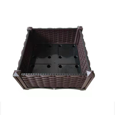 ISO9001 de rechthoekige Plastic Planter van Rasied op Wielen Minimalistisch Ontwerp