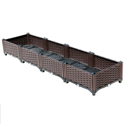 120cm Dozen van de de Planters Lange Smalle Plastic Planter van de Lengte de Plastiek Opgeheven Tuin