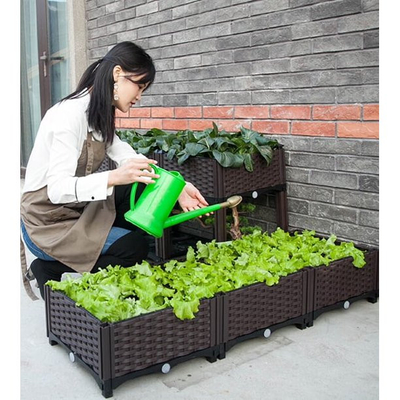 De in te ademen Dozen van de Aarde Vriendschappelijke Plastiek Opgeheven Planter voor het Planten van Zaailing