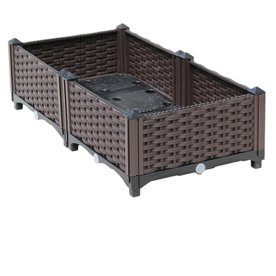 SGS de Commerciële Plastic van de de Doosweerbestendigheid van de Tuinplanter Eenvoudige Installatie