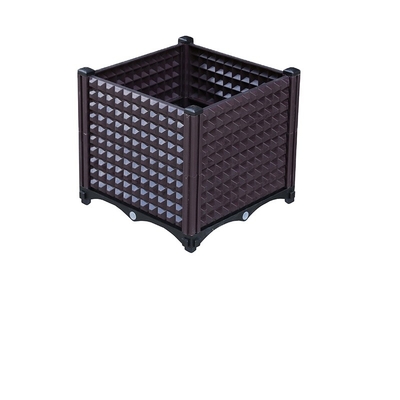 Binnendiepte 15cm Plastiek Opgeheven Plantersdozen