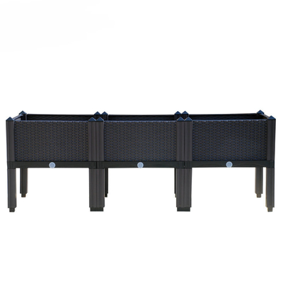 120cm Dozen van de Lengtepp de Grote Plastic Rechthoekige Planter met Benen