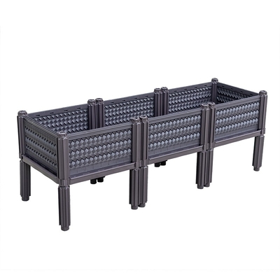 Planters van polypropyleen de Plastic Veg op Benen/Opgeheven Plastic Tuinbedden op Benen