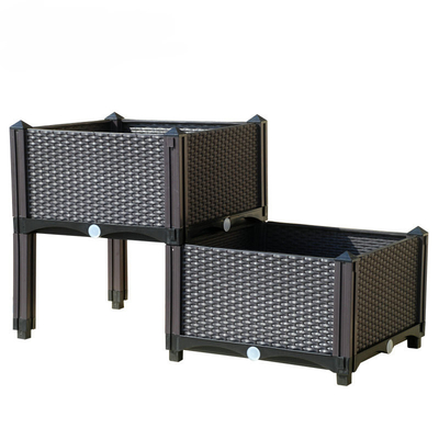 Planters van polypropyleen de Plastic Veg op Benen/Opgeheven Plastic Tuinbedden op Benen