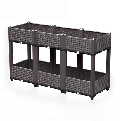 Beweegbare Dubbele Laag Plastic het Plantaardige Groeien Dozen Openlucht UV Bestand