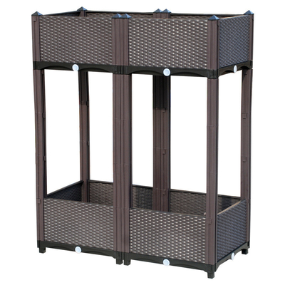 Multilayer Plastic Bevindende Plantersdoos 120*40*67cm voor Balkon