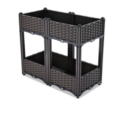 De Doos Driedimensionele Multilaag van de balkonrechthoek Opgeheven Plastic Planter