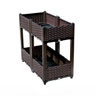 De Doos Driedimensionele Multilaag van de balkonrechthoek Opgeheven Plastic Planter