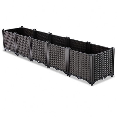 Van de de Tuinplanter van het restaurantsterras Plastic Doos 160*40*37cm Logo Customized