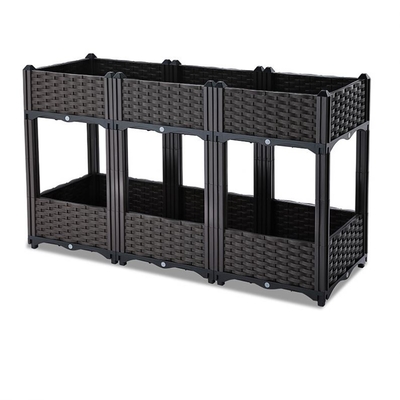 Rotanontwerp 120cm Bedden van de de Planters Plastic Moestuin van Lengte de Grote Plastic Veg