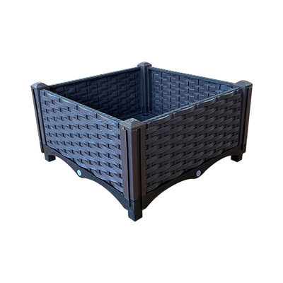 Antiwear Decoratieve Rechthoekige Plastic Preventie van de de Planters Openluchtmot van de Bloemdoos