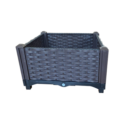 Antiwear Decoratieve Rechthoekige Plastic Preventie van de de Planters Openluchtmot van de Bloemdoos