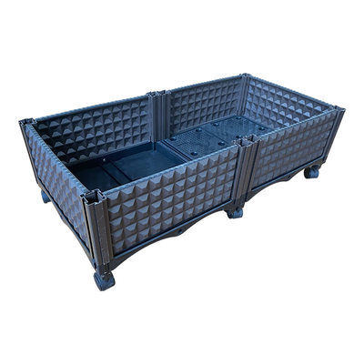 De Plastic Planter die van het corrosiebewijs op Wielentuin Dozenflexibiliteit planten