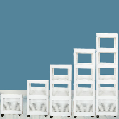 De hoge Organisator van het de Kar Flexibele Plastic Rek van de Duurzaamheids Plastic Rolling Opslag