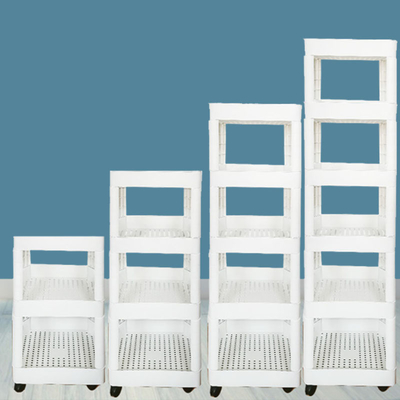 De hoge Organisator van het de Kar Flexibele Plastic Rek van de Duurzaamheids Plastic Rolling Opslag