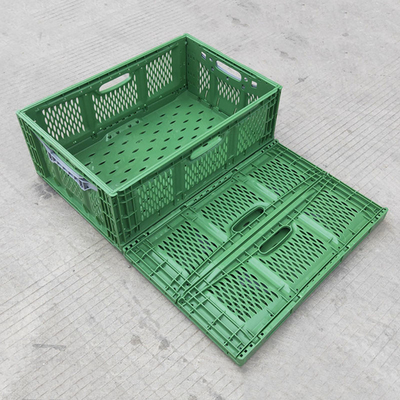Aangepast Plantaardig het Voedselvervoer van de Supermarkten Plastic Vouwend Mand