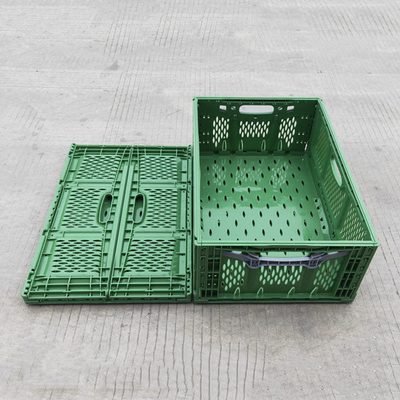 Aangepast Plantaardig het Voedselvervoer van de Supermarkten Plastic Vouwend Mand